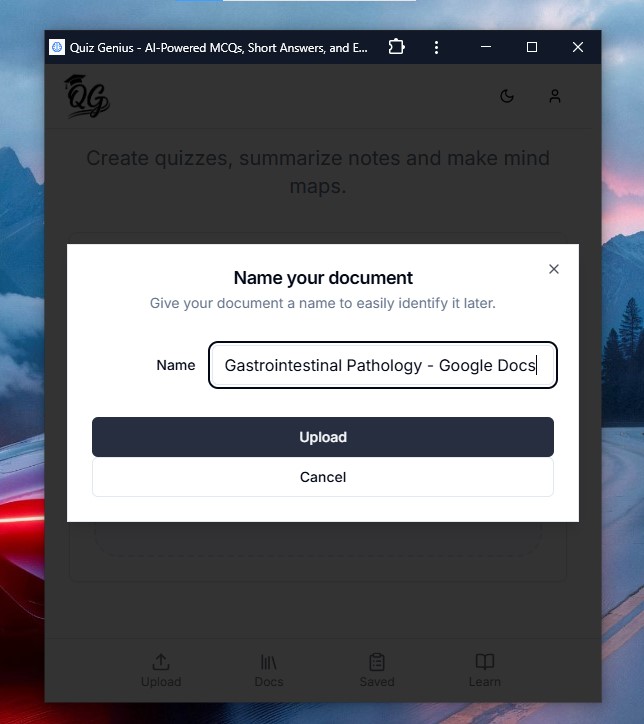 Naming the Document